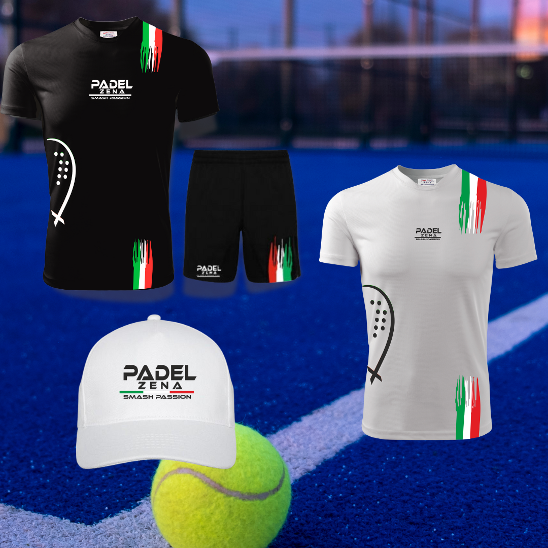 Kit Padel Rainbow Italy – Maglia + Pantaloncino + Cappellino