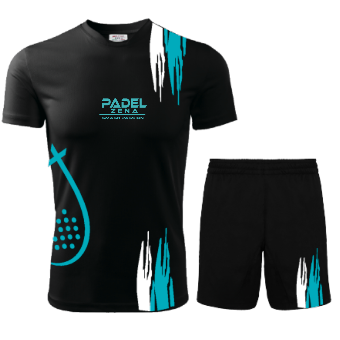 Completo Tecnico Padel Uomo – KIT Rainbow01 – Maglia e Short Dry Fit Made in Italy"