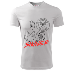 🏆 T-shirt Sinner Wimbledon Edition – Padel – Fabriqué en Italie