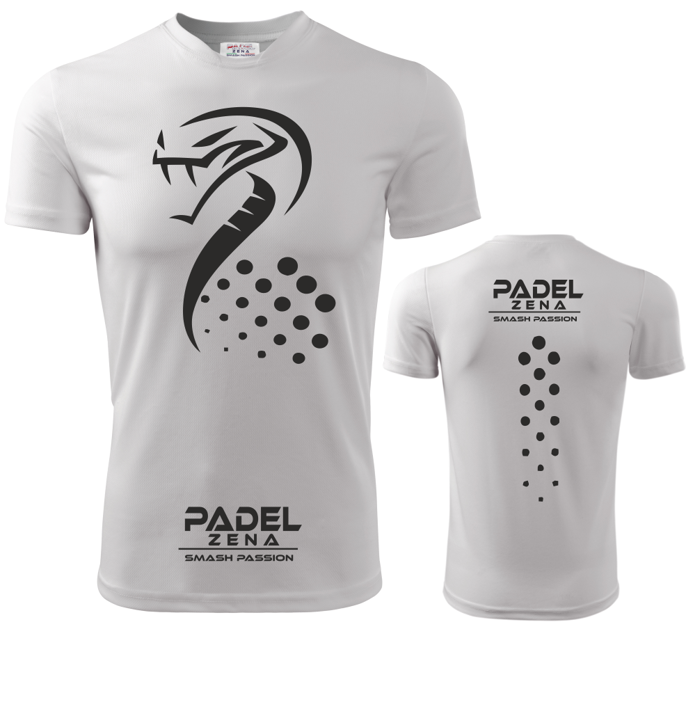 T-shirt Padel Wild Cobra – T-shirt technique unisexe Dry Fit – Fabriqué en Italie 