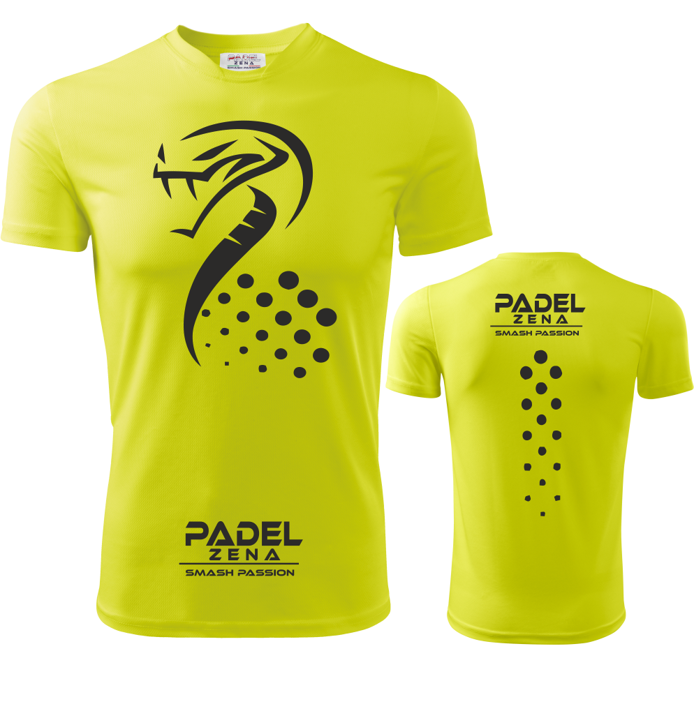 T-shirt Cobra Padel – T-shirt technique unisexe respirant – Fabriqué en Italie