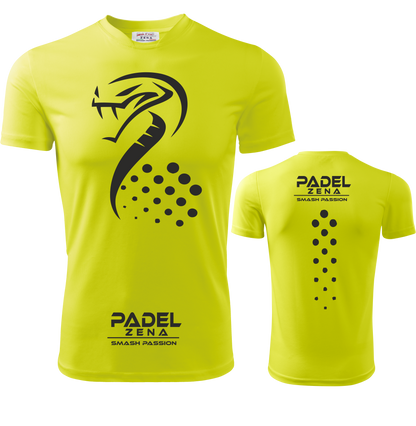 T-shirt Cobra Padel – T-shirt technique unisexe respirant – Fabriqué en Italie