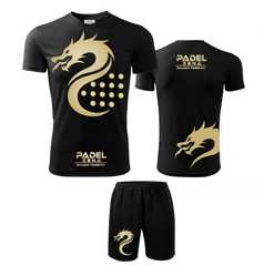 Completo Padel Dragon – Maglia Tecnica + Short Uomo – Made in Italy