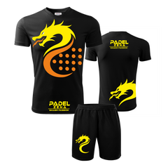 Completo Padel Dragon – Maglia Tecnica + Short Uomo – Made in Italy