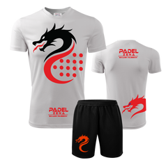 Completo Padel Dragon – Maglia Tecnica + Short Uomo – Made in Italy