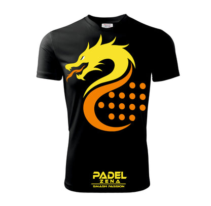 T-shirt padel Dragon – maglia tecnica grafica drago Animal Collection Zena Padel