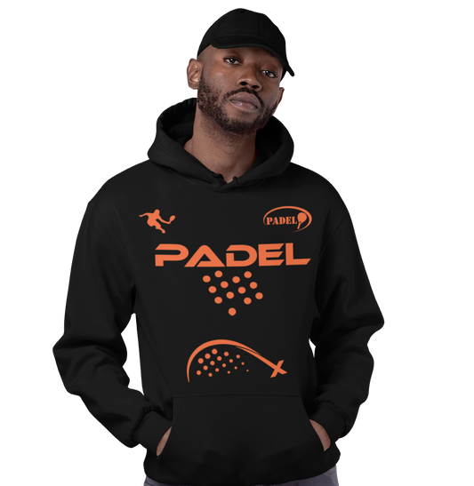 Sudadera negra de pádel – Sudadera técnica unisex