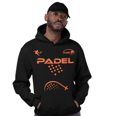 Felpa Padel Black – Hoodie Tecnica Unisex – Made in Italy