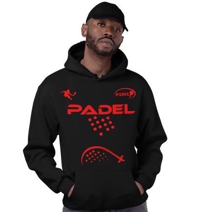 Sudadera negra de pádel – Sudadera técnica unisex