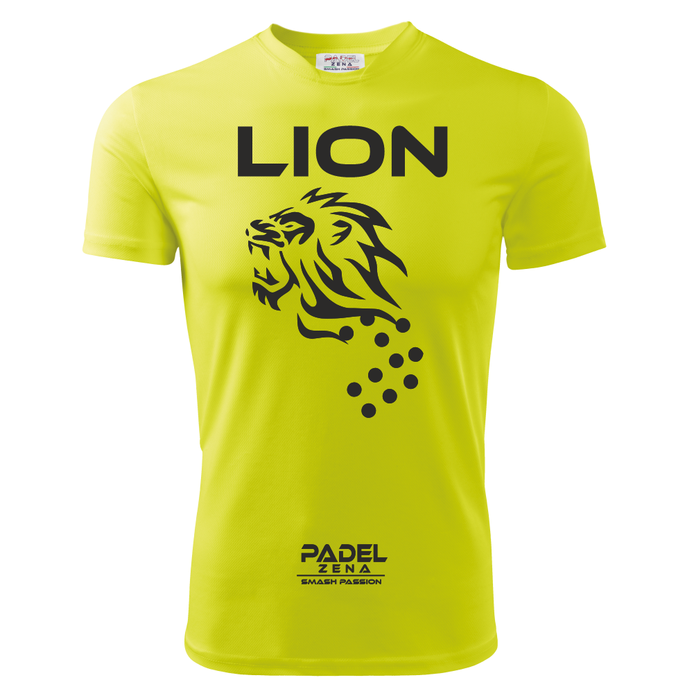 T-shirt Padel Wild Lion – Maglia Tecnica Unisex Dry Fit – Made in Italy
