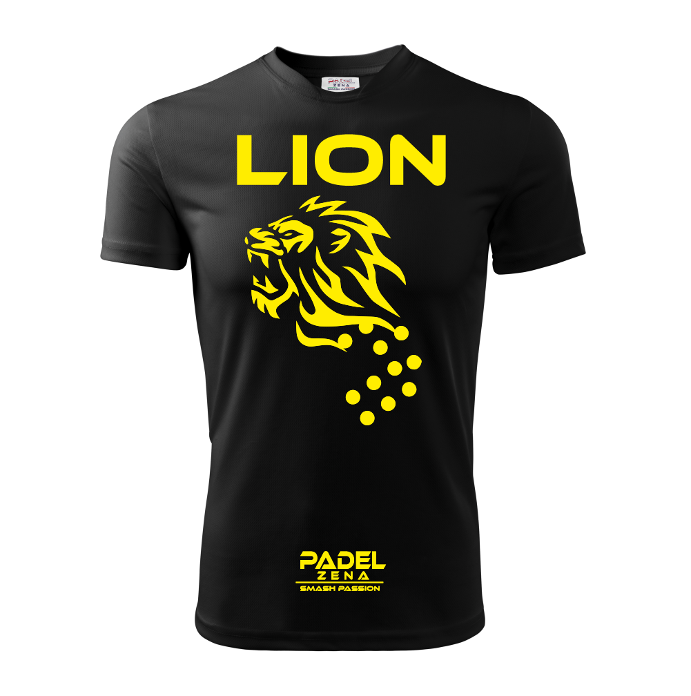 T-shirt Padel Wild Lion – Maglia Tecnica Unisex Dry Fit – Made in Italy