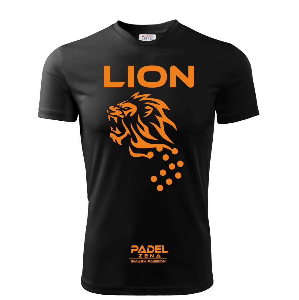 T-shirt Padel Wild Lion – Maglia Tecnica Unisex Dry Fit – Made in Italy