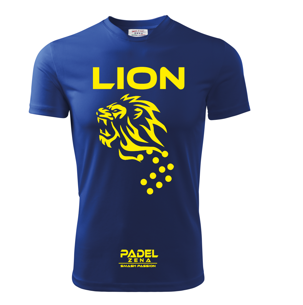 T-shirt Padel Wild Lion – Maglia Tecnica Unisex Dry Fit – Made in Italy