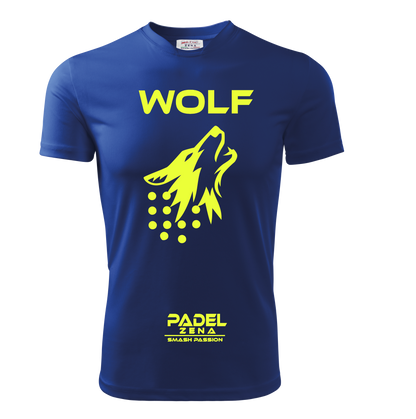 T-shirt padel Wolf royal giallo – maglia tecnica unisex Zena Padel